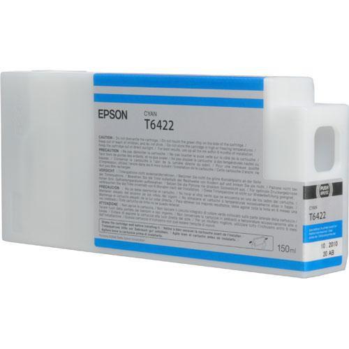 Epson T642200 Ultrachrome HDR Ink Cartridge: Cyan (150ml), Epson, T642200, Ultrachrome, HDR, Ink, Cartridge:, Cyan, 150ml,
