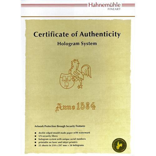 Hahnemuhle Certificate of Authenticity & Hologram 10640397