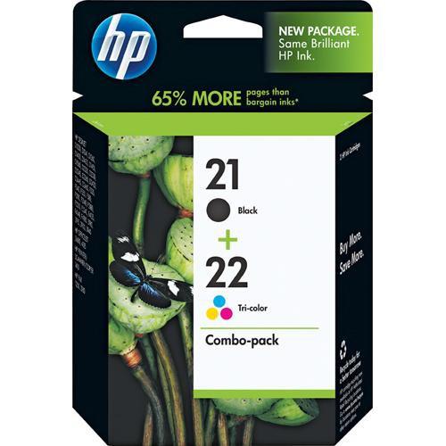 HP 21/22 Combo-pack Inkjet Print Cartridges C9509FN#140, HP, 21/22, Combo-pack, Inkjet, Print, Cartridges, C9509FN#140,