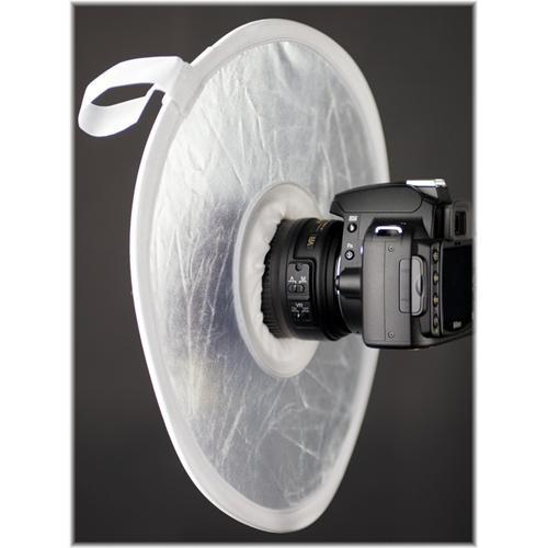 Interfit STR112 On Camera Reflector, Silver/White - STR112