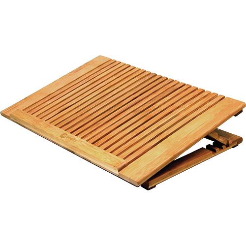 Macally Adjustable Bamboo Cooling Stand ECOFANPRO