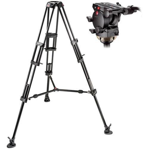 Manfrotto 526,545BK Professional Video Tripod System 526,545BK, Manfrotto, 526,545BK, Professional, Video, Tripod, System, 526,545BK