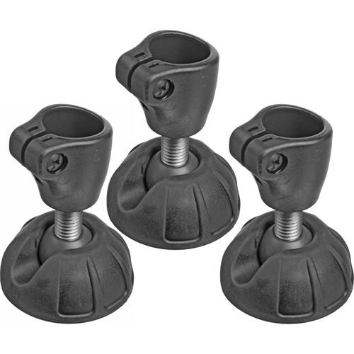 Manfrotto Suction Cups/Retractable Spike Feet (Set of 3) 204SCK3, Manfrotto, Suction, Cups/Retractable, Spike, Feet, Set, of, 3, 204SCK3