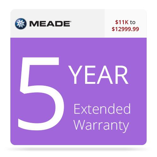 Meade 5-Year Extended Warranty for $11000-12999.99 X512, Meade, 5-Year, Extended, Warranty, $11000-12999.99, X512,