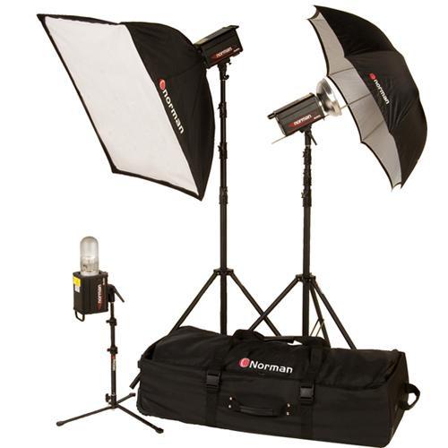 Norman 3 Monolight, Umbrella/Softbox Kit (120VAC) 812913