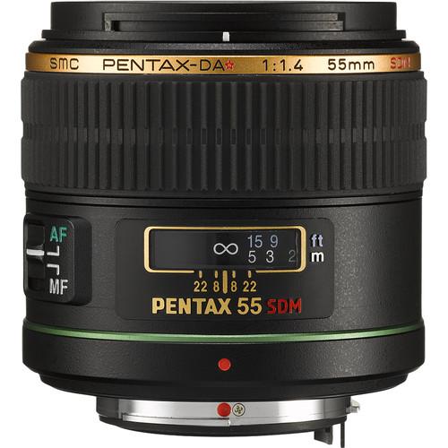 Pentax Telephoto 55mm f/1.4 DA* SDM Autofocus Lens 21790