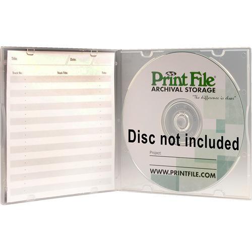 Print File SLPOLY Clear Slimline CD/DVD Case 275-0250