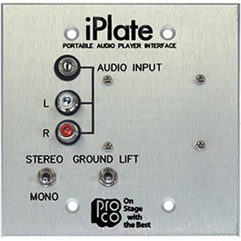 Pro Co Sound iPlate - Portable Audio Player Wall Plate IPLATE, Pro, Co, Sound, iPlate, Portable, Audio, Player, Wall, Plate, IPLATE