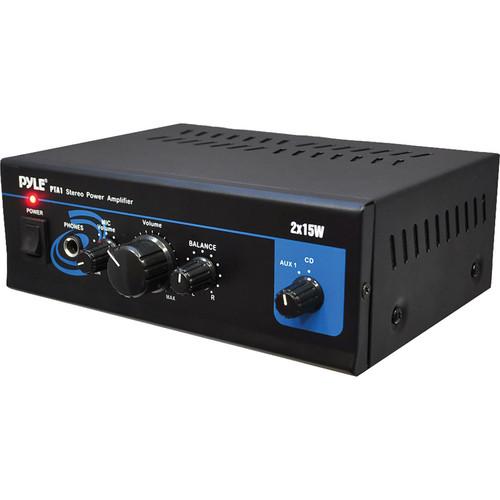 Pyle Pro  PTA1 30W Stereo Power Amplifier PTA1, Pyle, Pro, PTA1, 30W, Stereo, Power, Amplifier, PTA1, Video