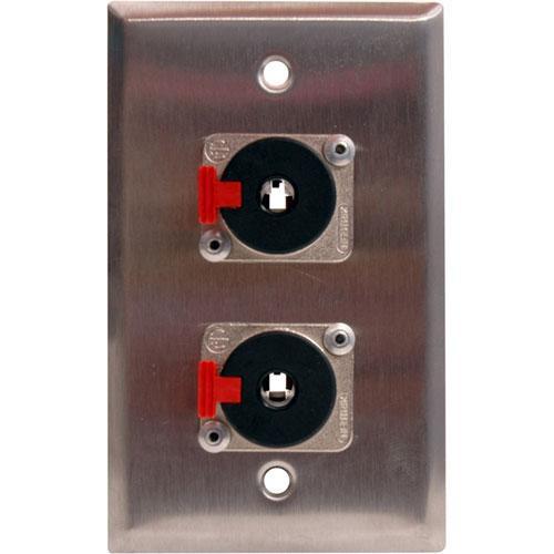 TecNec WPL-1112 1-Gang Wall Plate with (2) 1/4