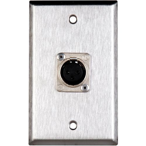 TecNec WPL-1117 Stainless Steel 1-Gang Wall Plate WPL-1117, TecNec, WPL-1117, Stainless, Steel, 1-Gang, Wall, Plate, WPL-1117,