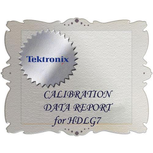 Tektronix D1 Calibration Data Report for HDLG7 HDLG7 D1