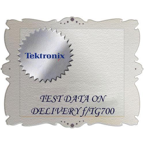 Tektronix D3 Calibration Data Report for TG700 TG700 D3
