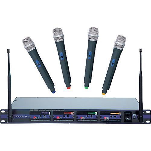 VocoPro UHF-5800 PRO 4-Channel UHF Wireless Handheld UHF-5800-3, VocoPro, UHF-5800, PRO, 4-Channel, UHF, Wireless, Handheld, UHF-5800-3