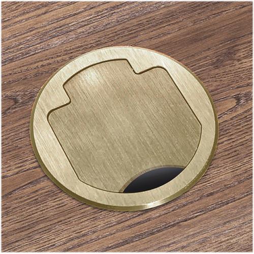 FSR T3-AC2HW-CP-BRS Table Box (Round Brass Cover)