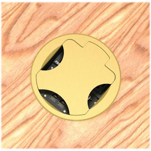 FSR T6-LBAS-SBC-BRS Table Box (Round Brass Cover), FSR, T6-LBAS-SBC-BRS, Table, Box, Round, Brass, Cover,