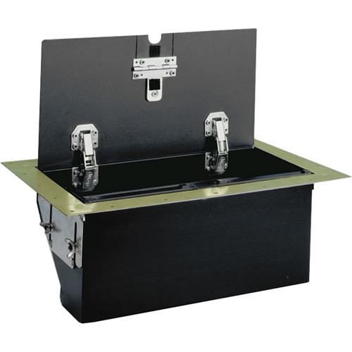 FSR TB-6G-BRS-LIFT 6-Gang Table Box (Brass) TB-6G-BRS-LIFT