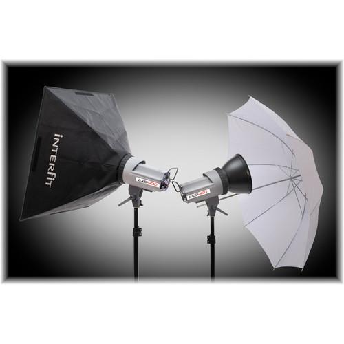 Interfit  EXD400 Softbox/Umbrella Kit INT491, Interfit, EXD400, Softbox/Umbrella, Kit, INT491, Video