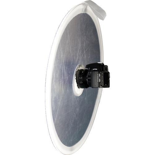 Interfit STR122 On Camera Reflector, Silver/White - STR122