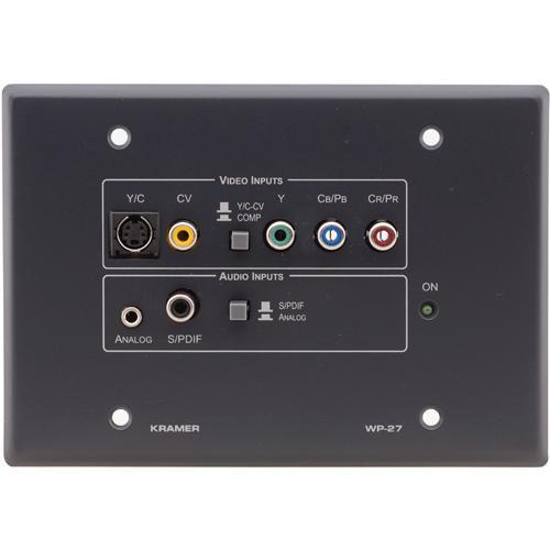 Kramer  WP-27 Active Wall Plate (Gray) WP-27-GRAY