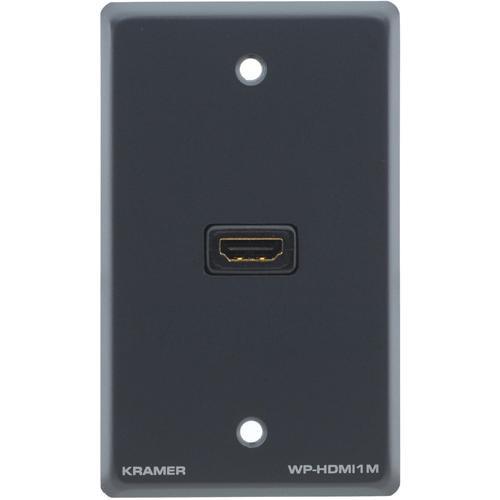 Kramer WP-HDMI1M Passive Wall Plate (Gray) WP-H1M