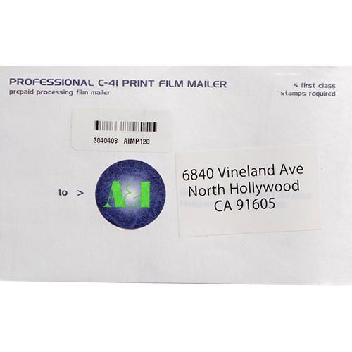 A&I Processing and Printing Mailer for 120 Color Negative C41120