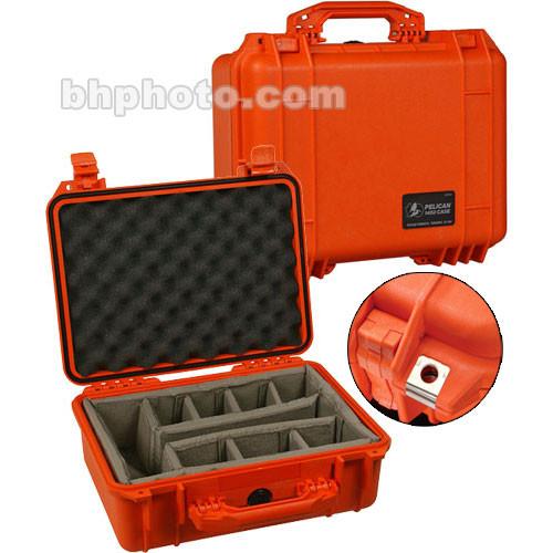 Pelican 1450 Case with Dividers (Orange) 1450-004-150