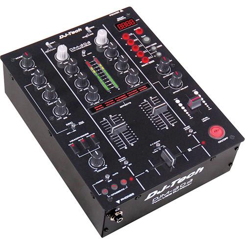 DJ-Tech DJM-303 Twin USB DJ Mixer (Red) DJM303REDEDITION
