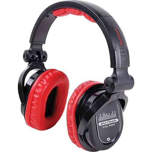 DJ-Tech eDJ-500 Professional Headphones (Red) EDJ500RED
