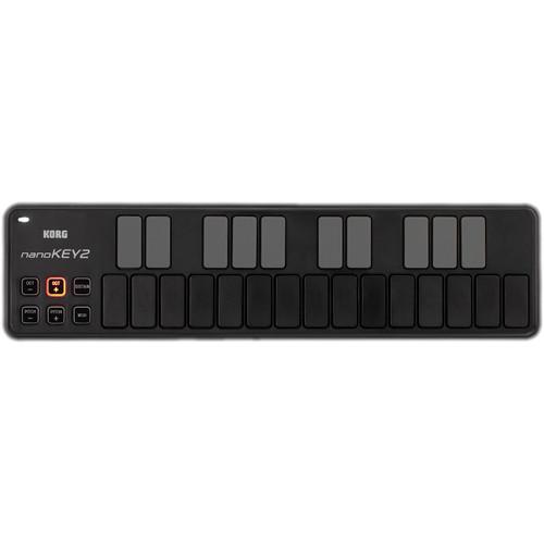 Korg nanoKEY2 - Slim-Line USB MIDI Controller (Black) NANOKEY2BK, Korg, nanoKEY2, Slim-Line, USB, MIDI, Controller, Black, NANOKEY2BK