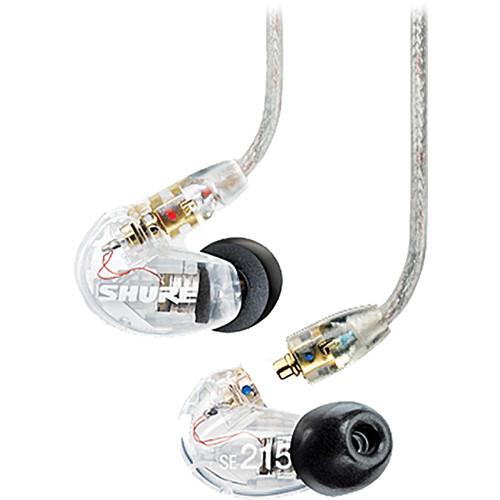 Shure SE215 Sound-Isolating In-Ear Stereo Earphones (SE215-K Black)