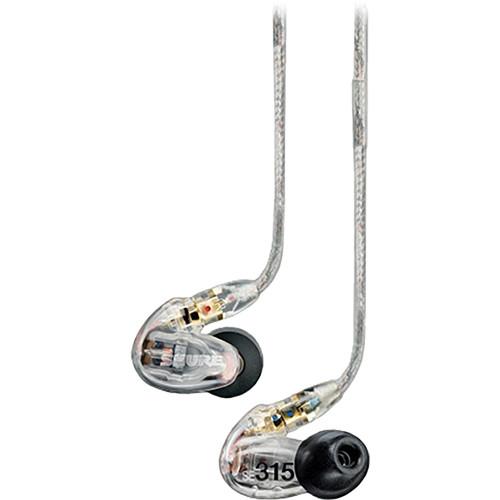 Shure SE315 Sound-Isolating In-Ear Stereo Earphones SE315-CL, Shure, SE315, Sound-Isolating, In-Ear, Stereo, Earphones, SE315-CL,