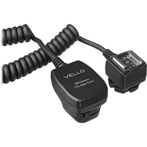 Vello Off-Camera TTL Flash Cord for Canon Cameras (3') OCS-C3, Vello, Off-Camera, TTL, Flash, Cord, Canon, Cameras, 3', OCS-C3