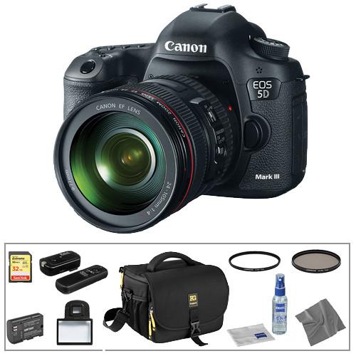 Canon EOS 5D Mark III DSLR Camera with 24-105mm Lens 5260B009, Canon, EOS, 5D, Mark, III, DSLR, Camera, with, 24-105mm, Lens, 5260B009