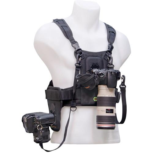 Cotton Carrier Camera Vest with Side Holster (Black) 124RTL-D