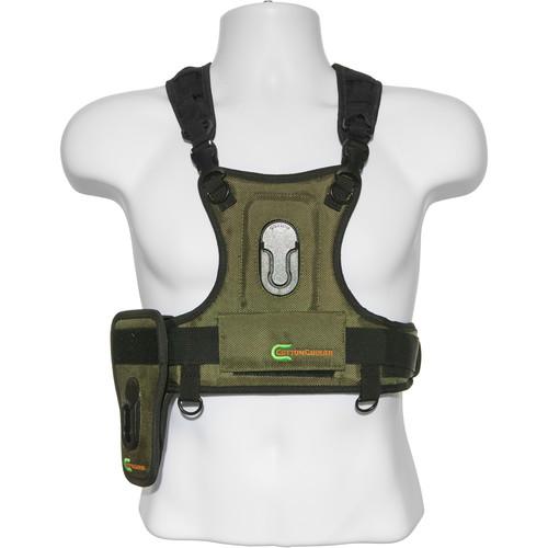Cotton Carrier Camera Vest with Side Holster (Black) 124RTL-D