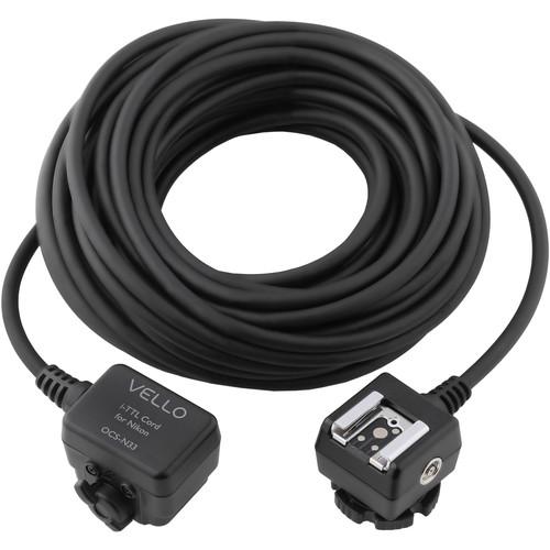 Vello Off-Camera TTL Flash Cord for Nikon Cameras (3') OCS-N3