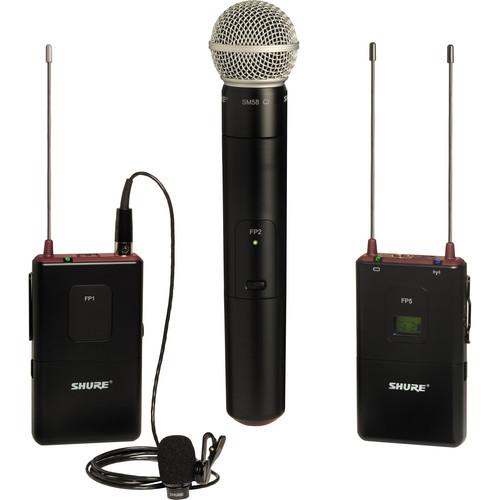 Shure FP Wireless Bodypack & Handheld Combo FP125/83SM58-J3, Shure, FP, Wireless, Bodypack, &, Handheld, Combo, FP125/83SM58-J3