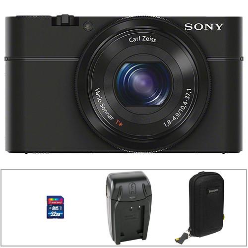 Sony Cyber-shot DSC-RX100 Digital Camera (Black) DSCRX100/B, Sony, Cyber-shot, DSC-RX100, Digital, Camera, Black, DSCRX100/B,