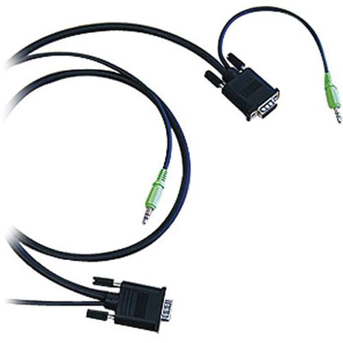 Canare A1VGA005 Dual DsubHD15 / Mini-Stereo Plug (0.5 m), Canare, A1VGA005, Dual, DsubHD15, /, Mini-Stereo, Plug, 0.5, m,