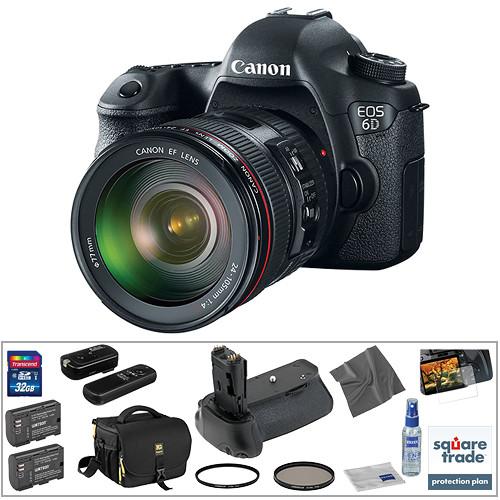 Canon EOS 6D DSLR Camera with 24-105mm f/4L Lens 8035B009