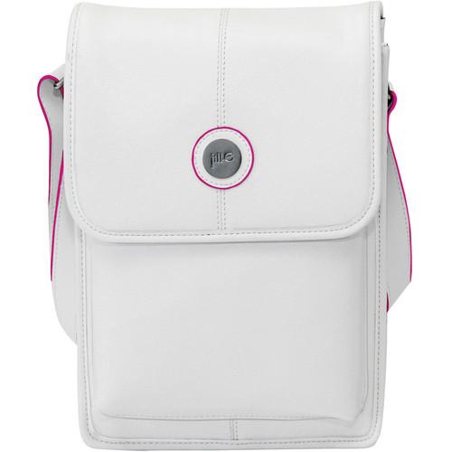 Jill-E Designs Metro Tablet Bag (White/Pink Trim) 384355