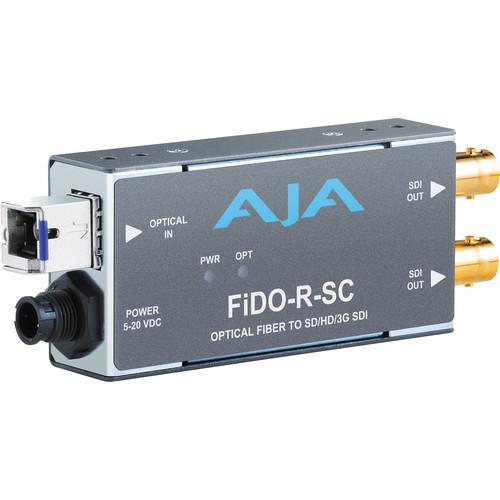 AJA FiDO Single Channel 3G-SDI to ST Fiber Mini FIDO-T-ST