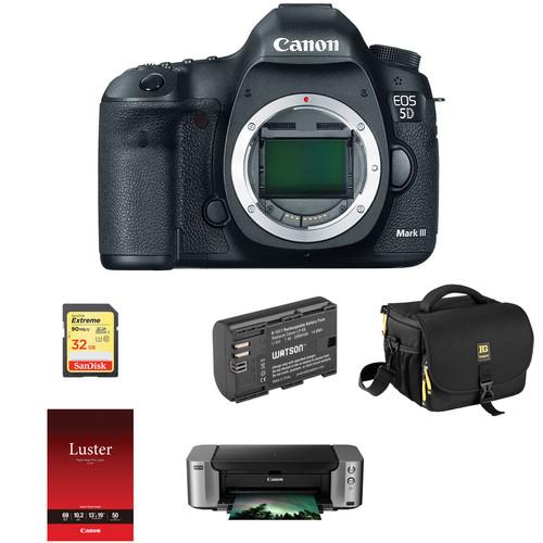 Canon EOS 5D Mark III DSLR Camera Body Deluxe Kit