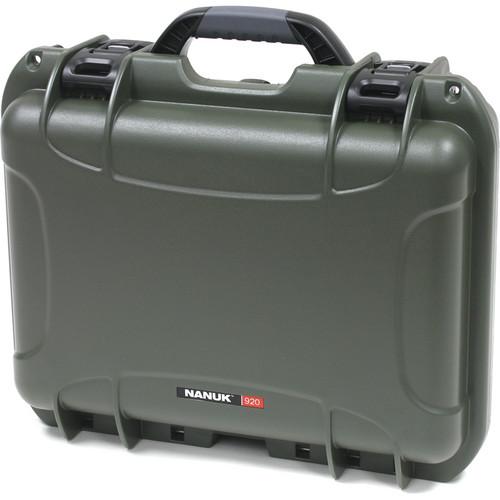 Nanuk 920 Case with Padded Dividers (Olive) 920-2006