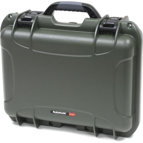 Nanuk 920 Case with Padded Dividers (Olive) 920-2006