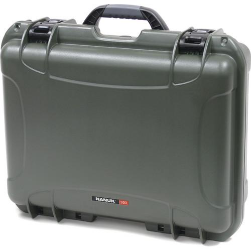 Nanuk 930 Case with Padded Dividers (Olive) 930-2006