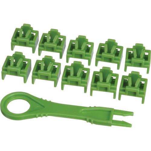 NTW  PortBlocker 10-Pack (Green) NNL-PB/1GN/RT, NTW, PortBlocker, 10-Pack, Green, NNL-PB/1GN/RT, Video