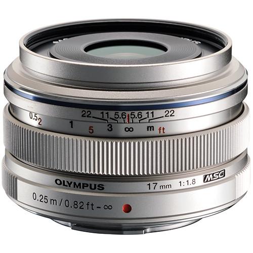 Olympus M.ZUIKO Digital 17mm f/1.8 Lens (Silver) V311050SU000