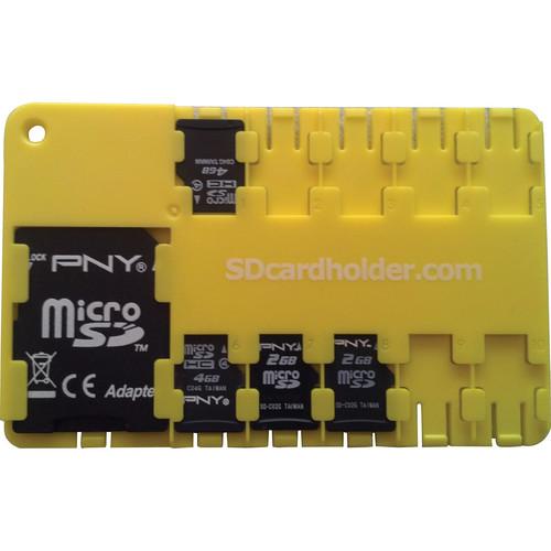 SD Card Holder microSD 10 Slot Cardholder (Blue) 040110BB